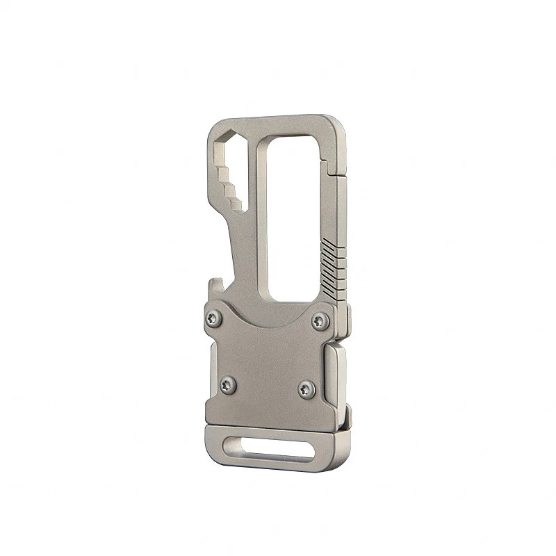 EDC Titanium Alloy Key Chain Carabiner Opener Wrench Outdoor Multi Tools