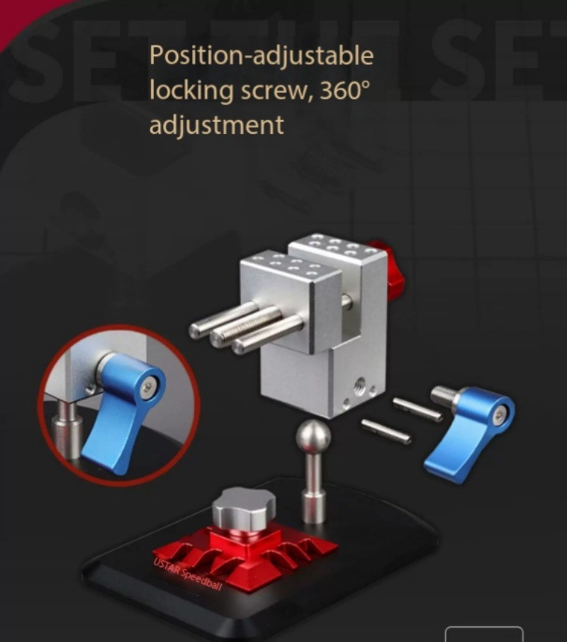 2-in-1 360° Universal Tool Holder Multi-Purpose High-Precision Workbench