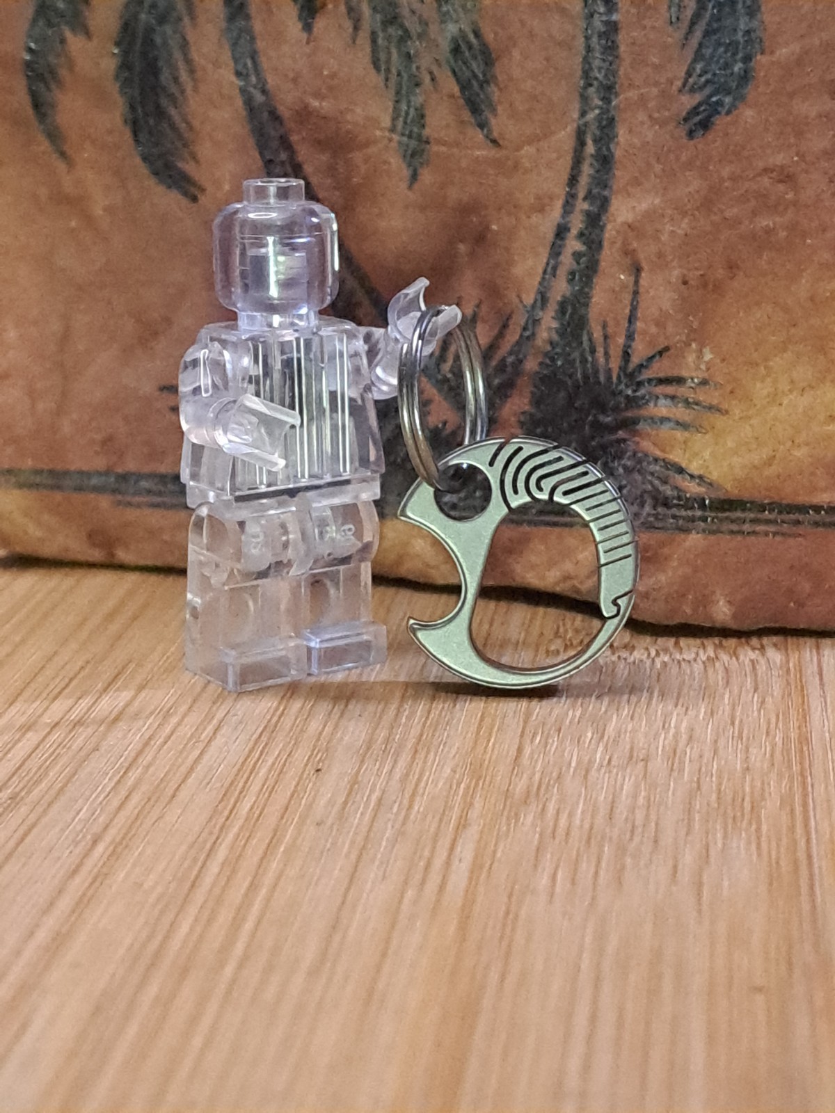 Mini EDC Titanium Keychain Carabiner With Built Bottle Opener