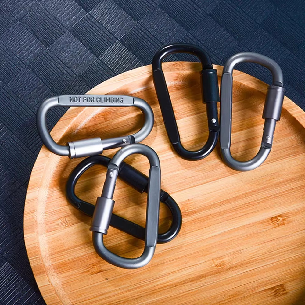 4-6PCS Carabiner Set for Key Camping Survival EDC Outdoor Keychain Clip Alloy Al