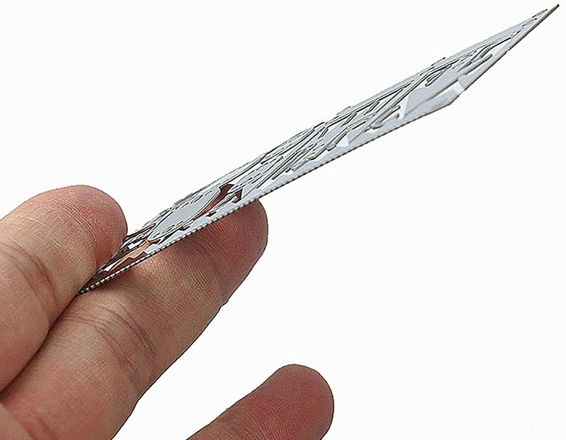 Survival Multitool Card 22 in 1,Steel Credit Card Pocket Sized Survival (4pcs)