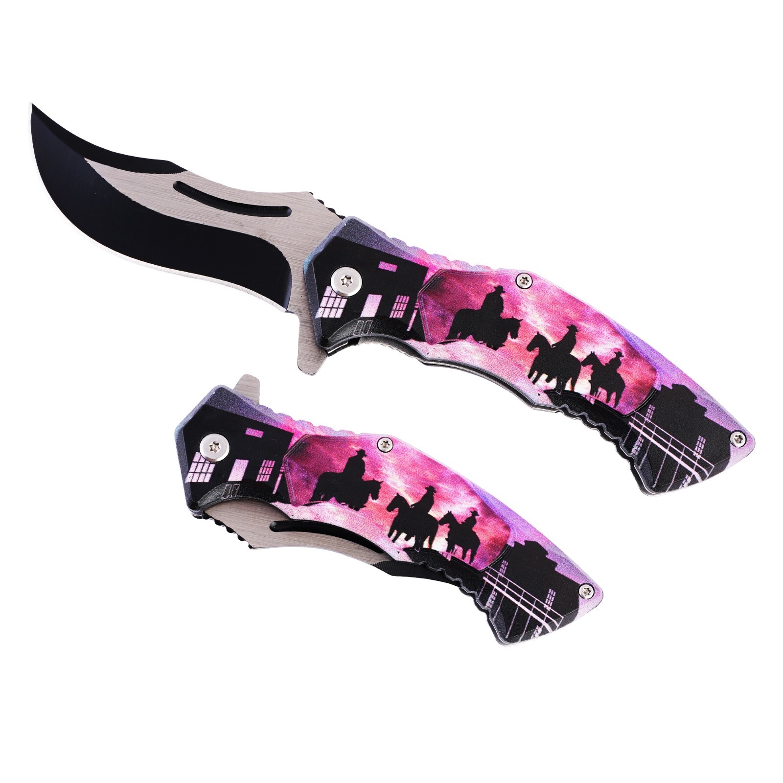 Cowboy Riders Pocket Knife, Stainless Steel | Precision-crafted