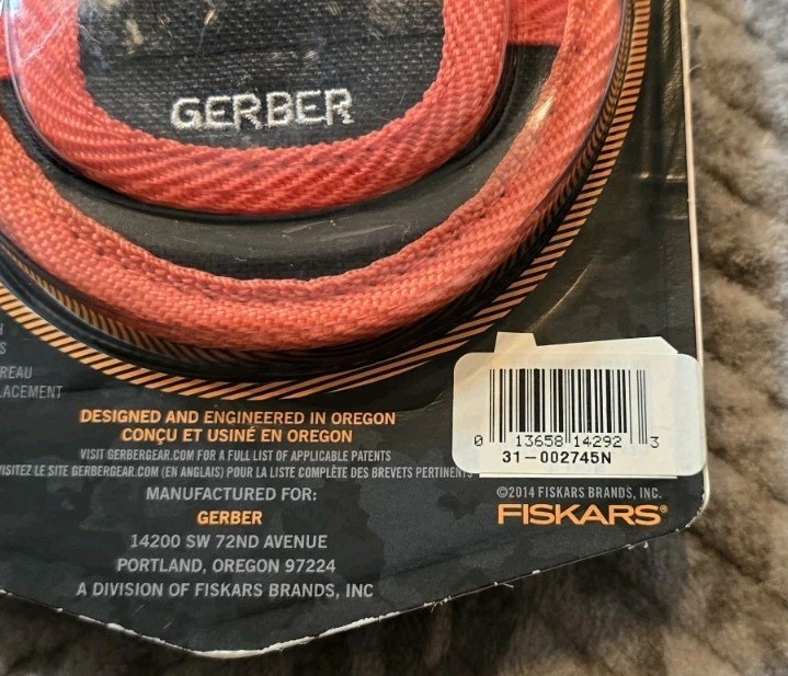 Gerber Hunting Vital Zip Fixed Blade Knife With Blades And Sheath No Slip Grip