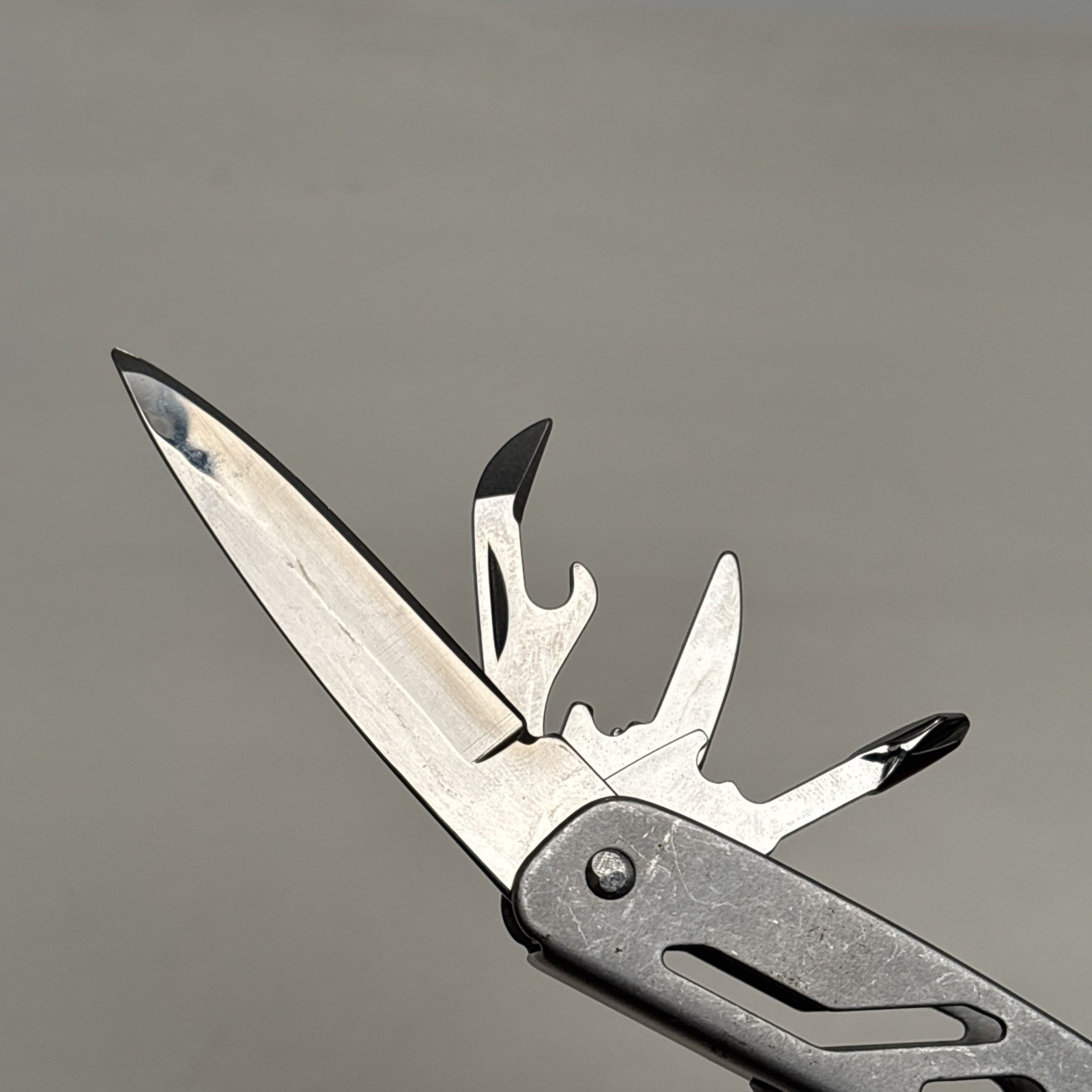 Ozark Trail 12-in-1 Multi Tool Folding Pliers with Sheath Silver Survival Camp