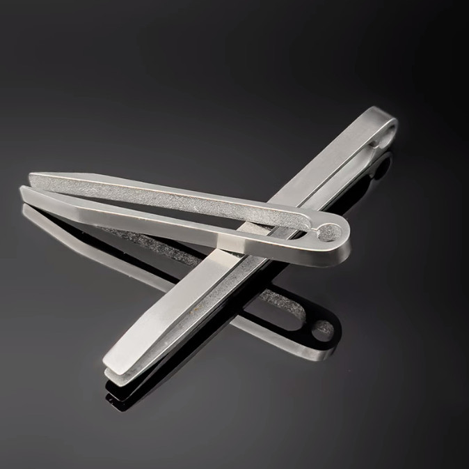 1PC Portable Alloy Tweezer EDC Survival Camping Outdoor Travel Tool New