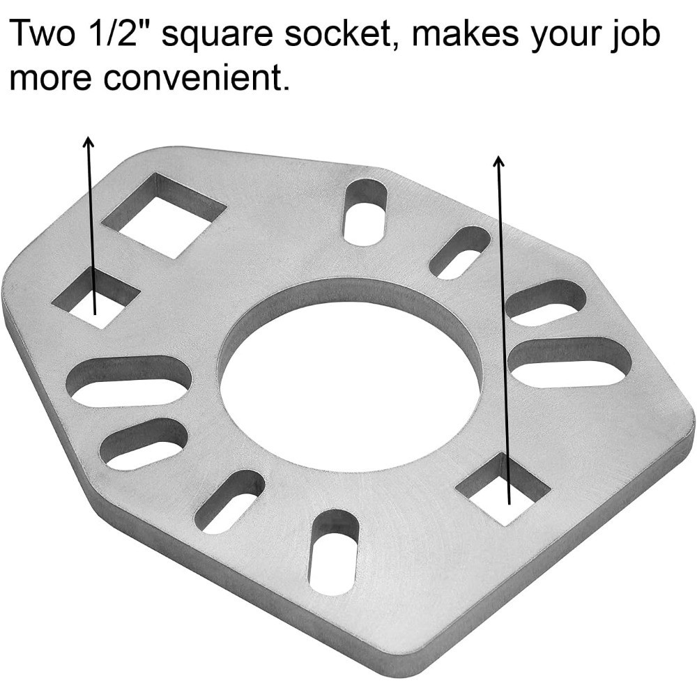 Stainless Steel Pinion Yoke Wrench Tool, Universal Fit for Sockets with 1/2 Inch