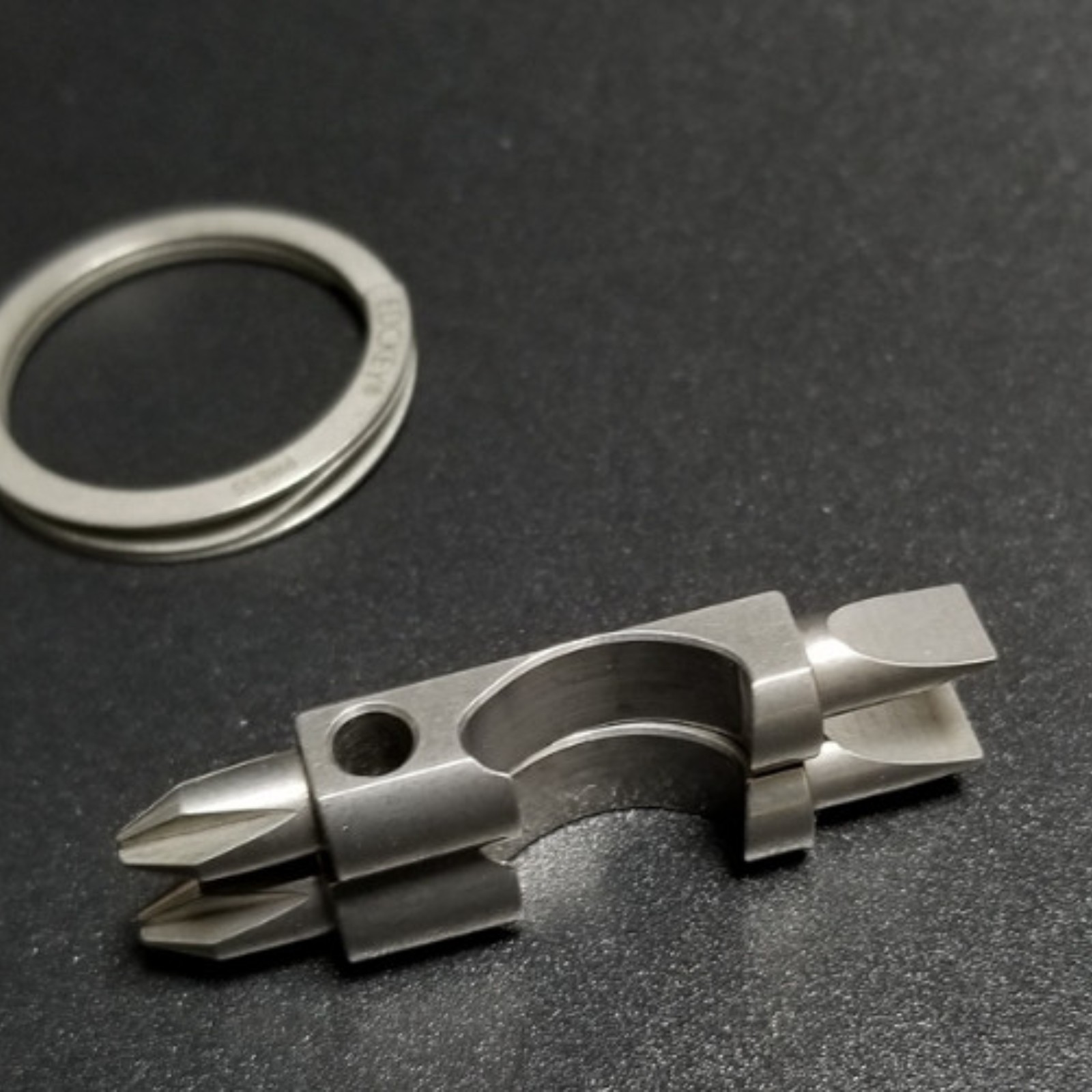 Titanium Alloy EDC Bottle Opener Key Chain Screwdriver Personalized Pocket Tool