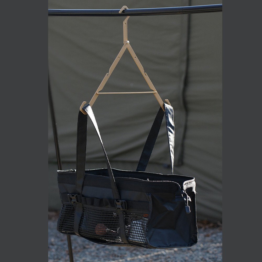 Foldable Iron Clothes Drying Rack with Hook Options for Indoor and Outdoor