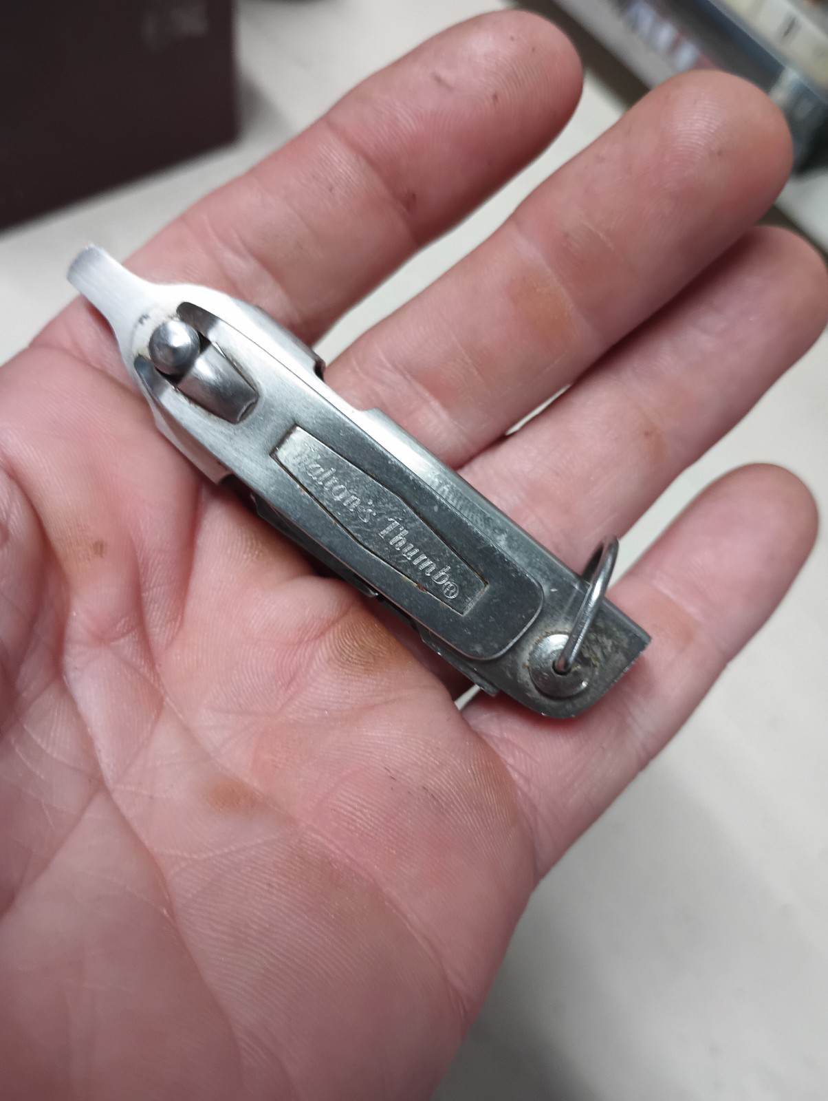 HANK ROBERTS Vintage Walton’s Thumb Fisherman’s Multi Tool RARE Early Model