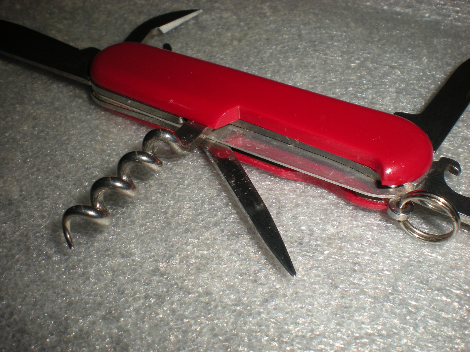 Swiss Army Knife Red Wenger Delemont Stainless 6 Functions Multi Tool