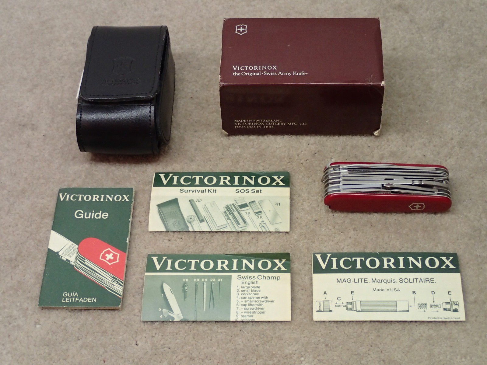 Victorinox Vintage Survival Kit Swiss Multi Tool Nice
