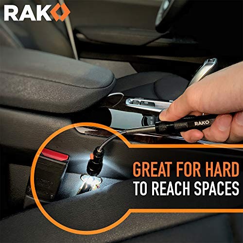 Gifts for Men – Telescoping Magnet with LED Flashlight Magnetic Pickup Tool