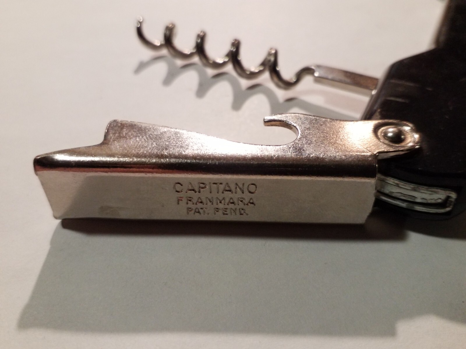 Capitano Franmara Pat Pend Multi-tool/ Bar Tool Waiters Corkscrew Serrated Blade