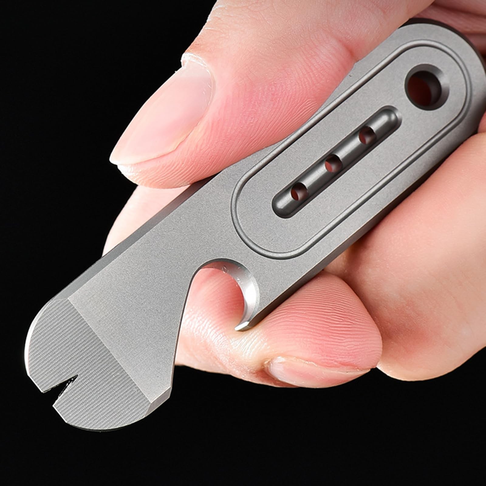 Hamans Pry Bar Bottle Opener Multi Tool 3.07″ Nail Puller Box Opener with Tri…