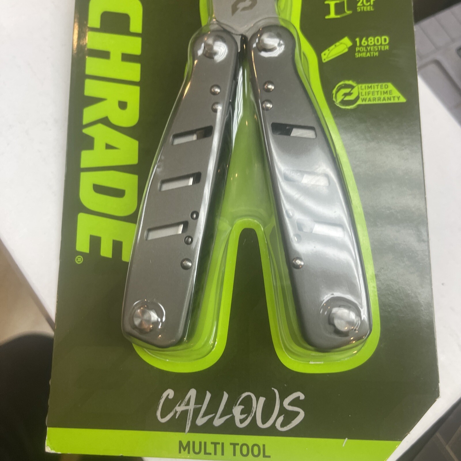 NEW Schrade Tough Tool Multi Tool Knife 16 Tools Camping Shop W/Sheath