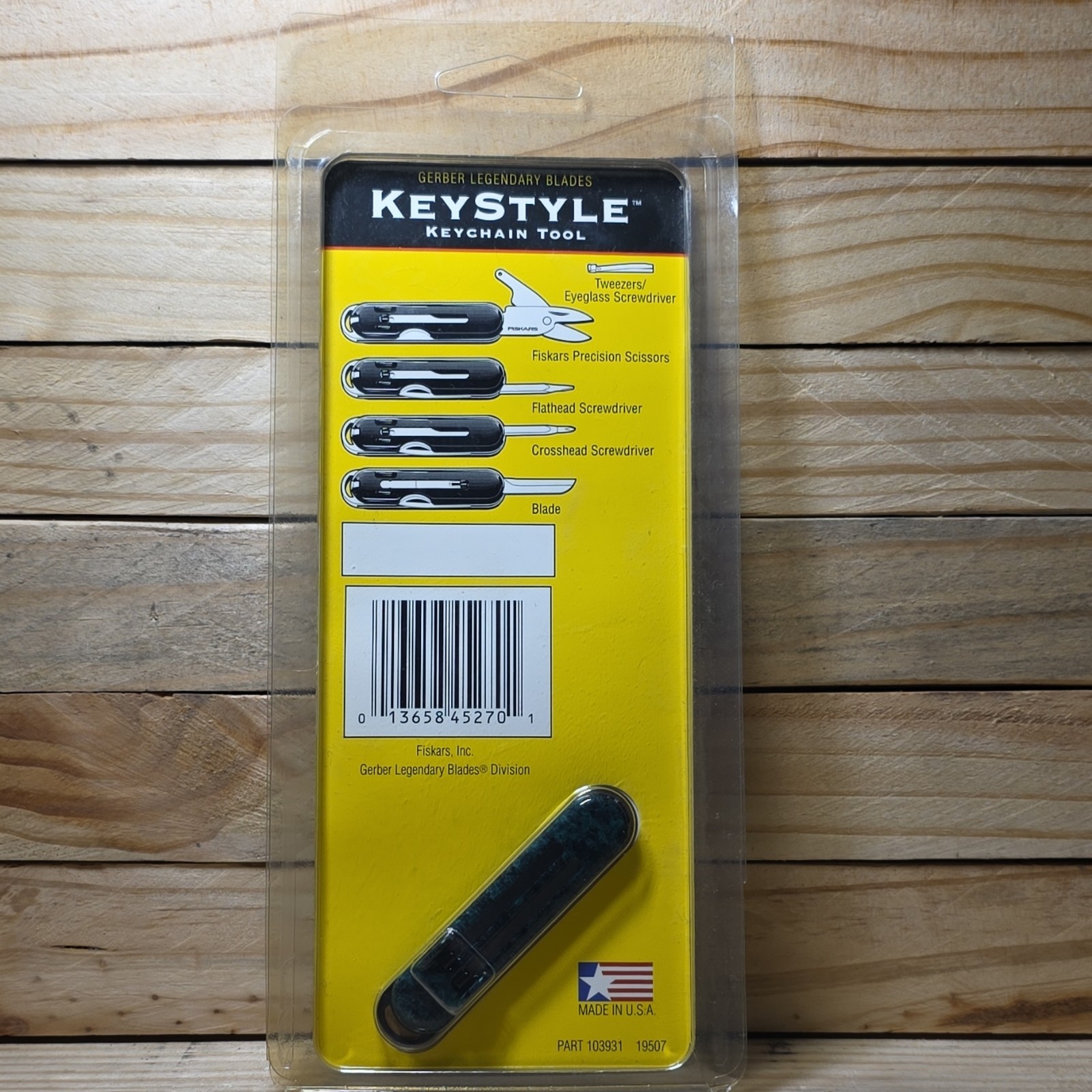 Gerber KeyStyle Black Steel Multi-Tool, Fiskars Scissors, Screwdriver