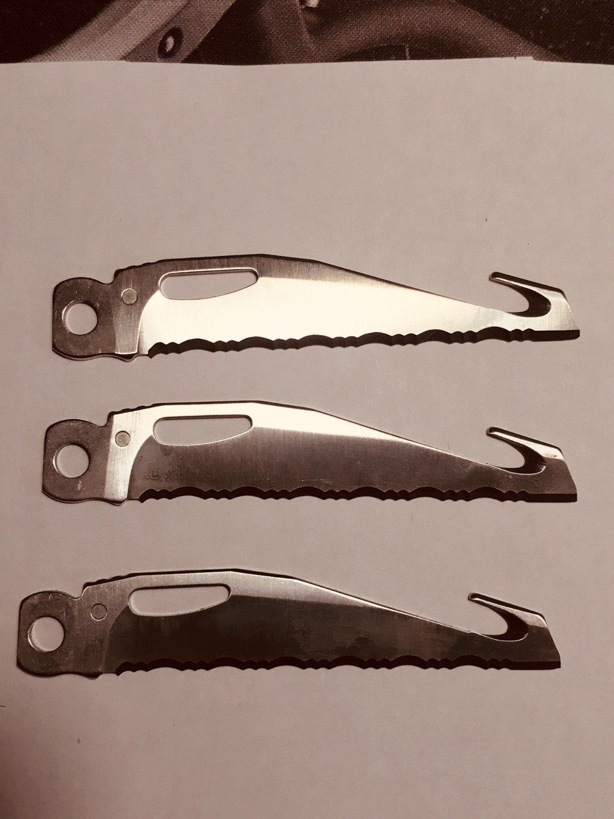 Knife blade Serrated /w hook Leatherman Wave / Charge Plus TTi replacement PARTS