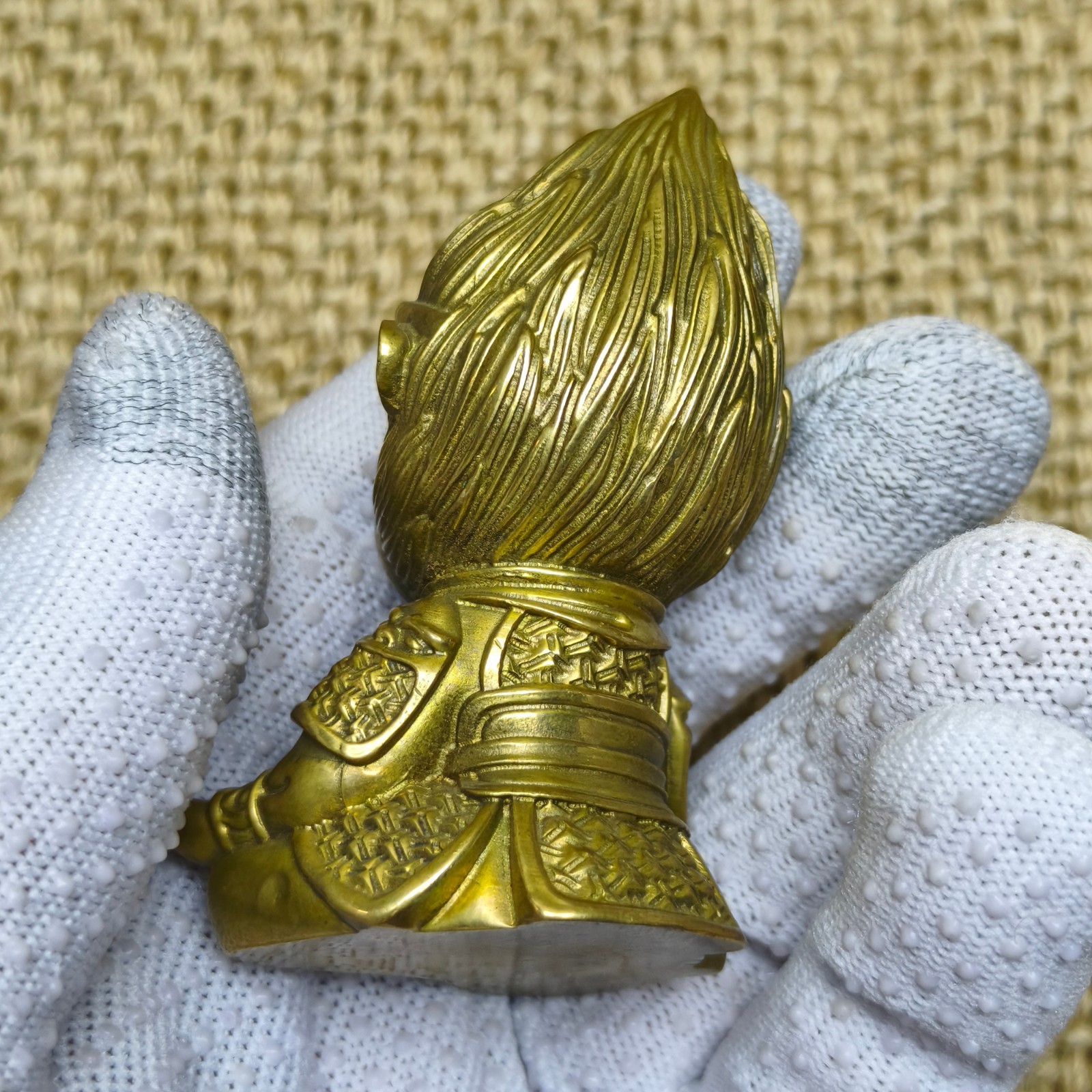 Brass copper sculpture Monkey King ornament Artistic animal Journey to the west