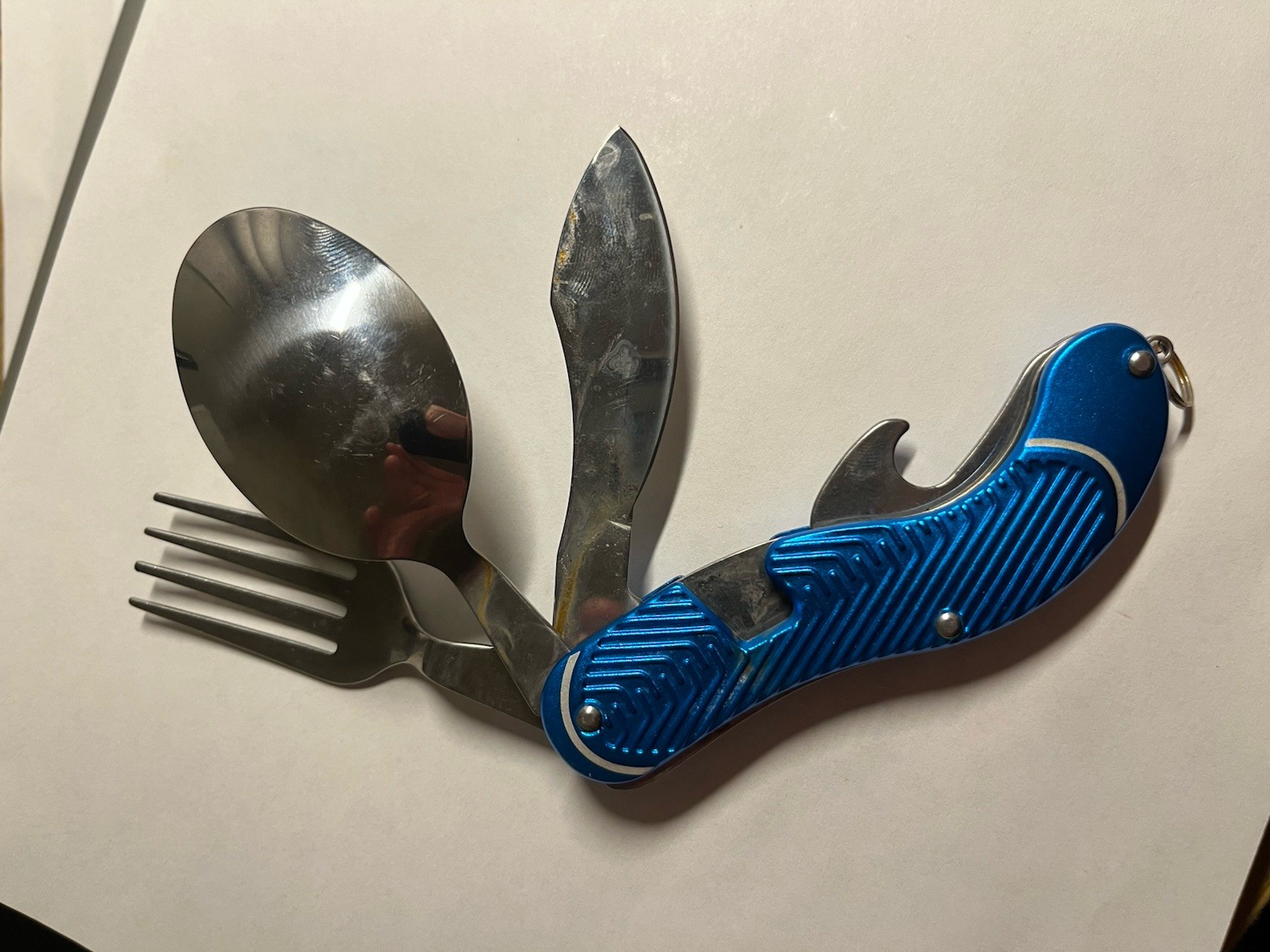 X Gear Camper Tool 4 Tools Stainless Camping Utensils Multi Fork Knife Spoon C1
