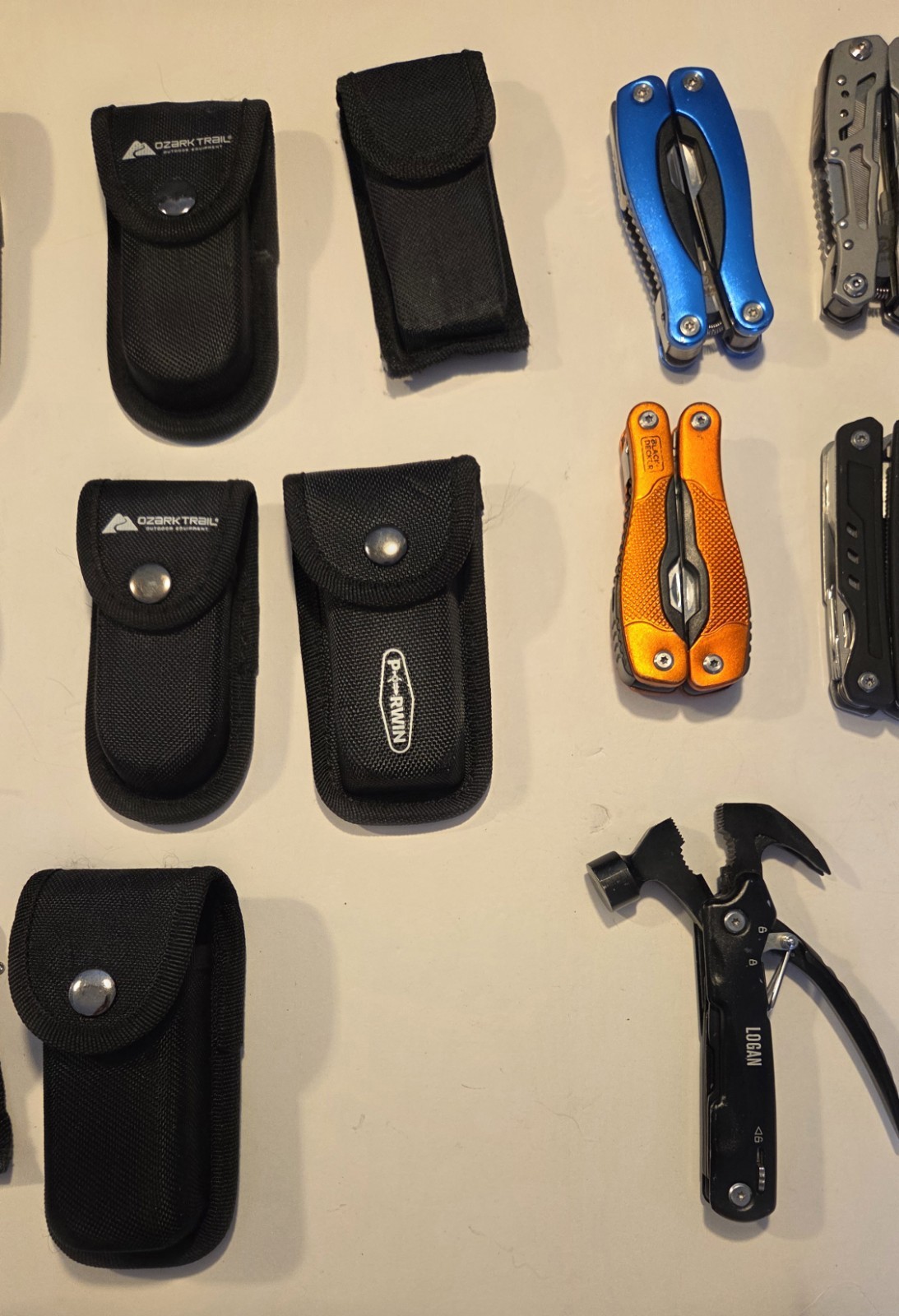 Bulk Lot of 21 Used Multi-Tool Knifes/Good Condition. Variety Bundle.