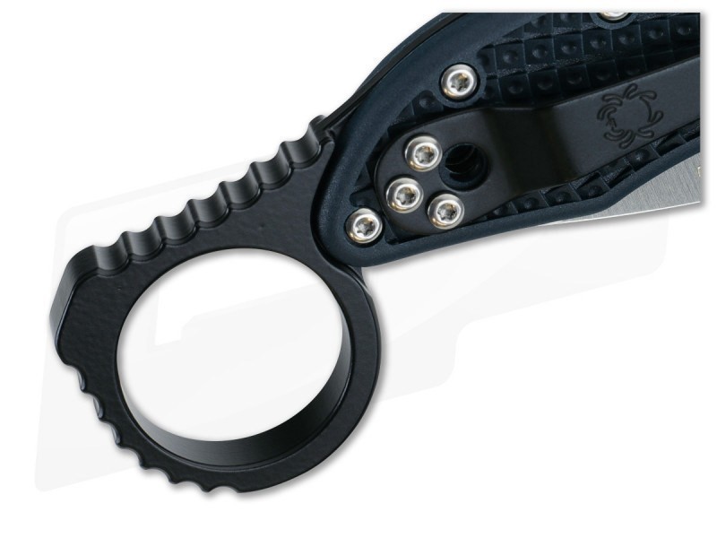Aluminum Signet Ring Back Spacer – For Spyderco Endura C10 & Delica C11 | Black