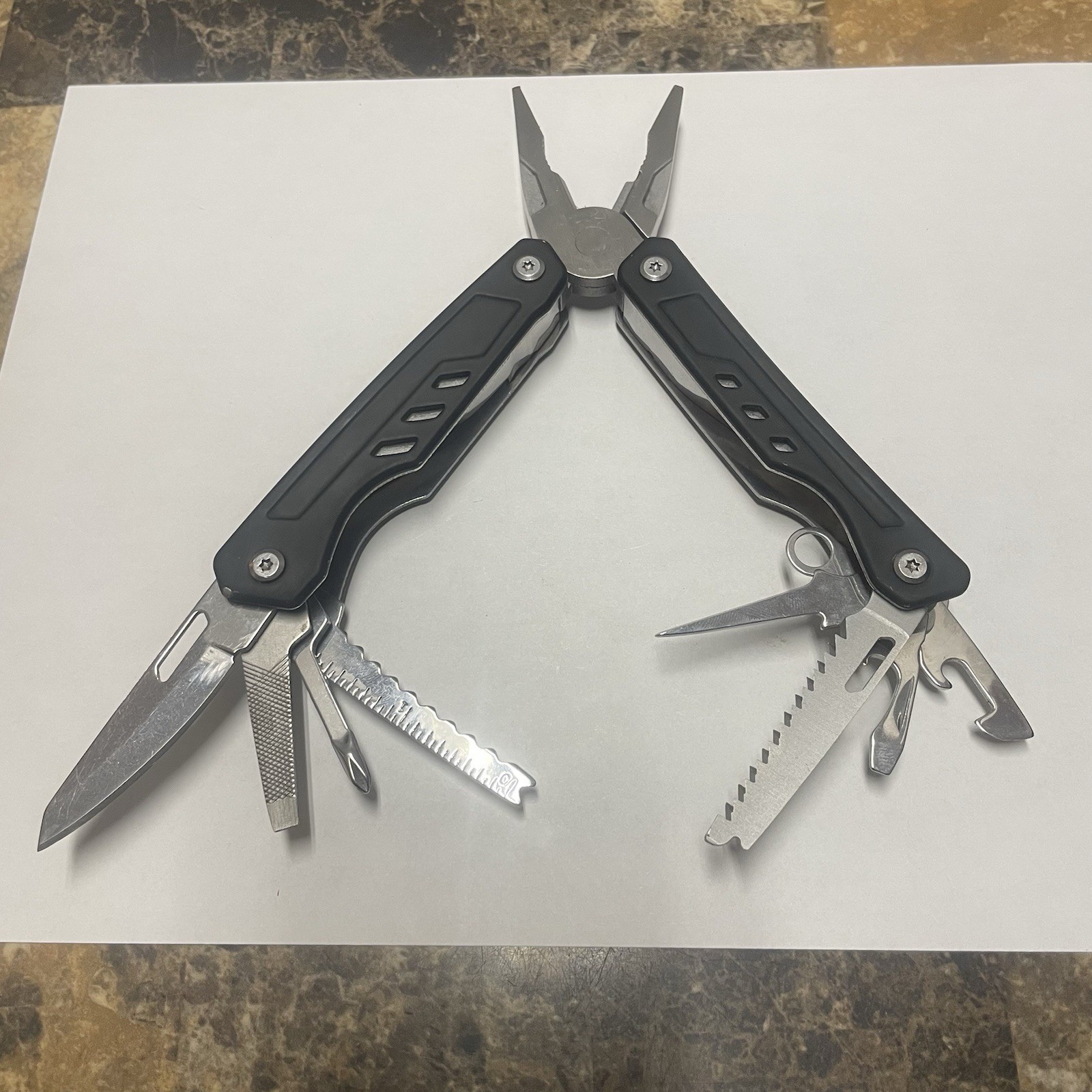 Ozark Trail 17-in-1 Multi Tool Black Stainless Steel Camping Outdoor New