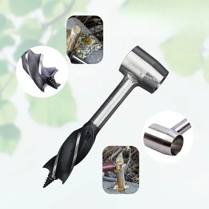 Auger Wrench Outdoor Survival Hand Drill Survival Gear Tool Sports Jungle Crafts