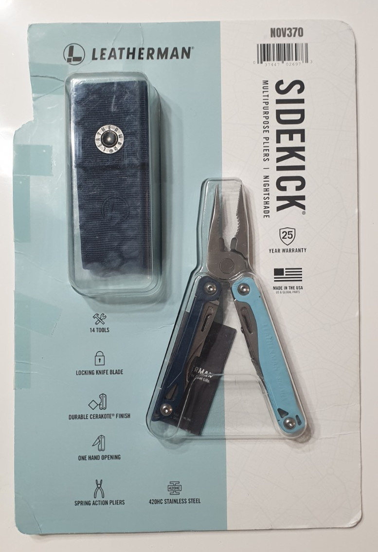🔥 Leatherman Sidekick Collectable Rare Blue Color New In Blister Last One