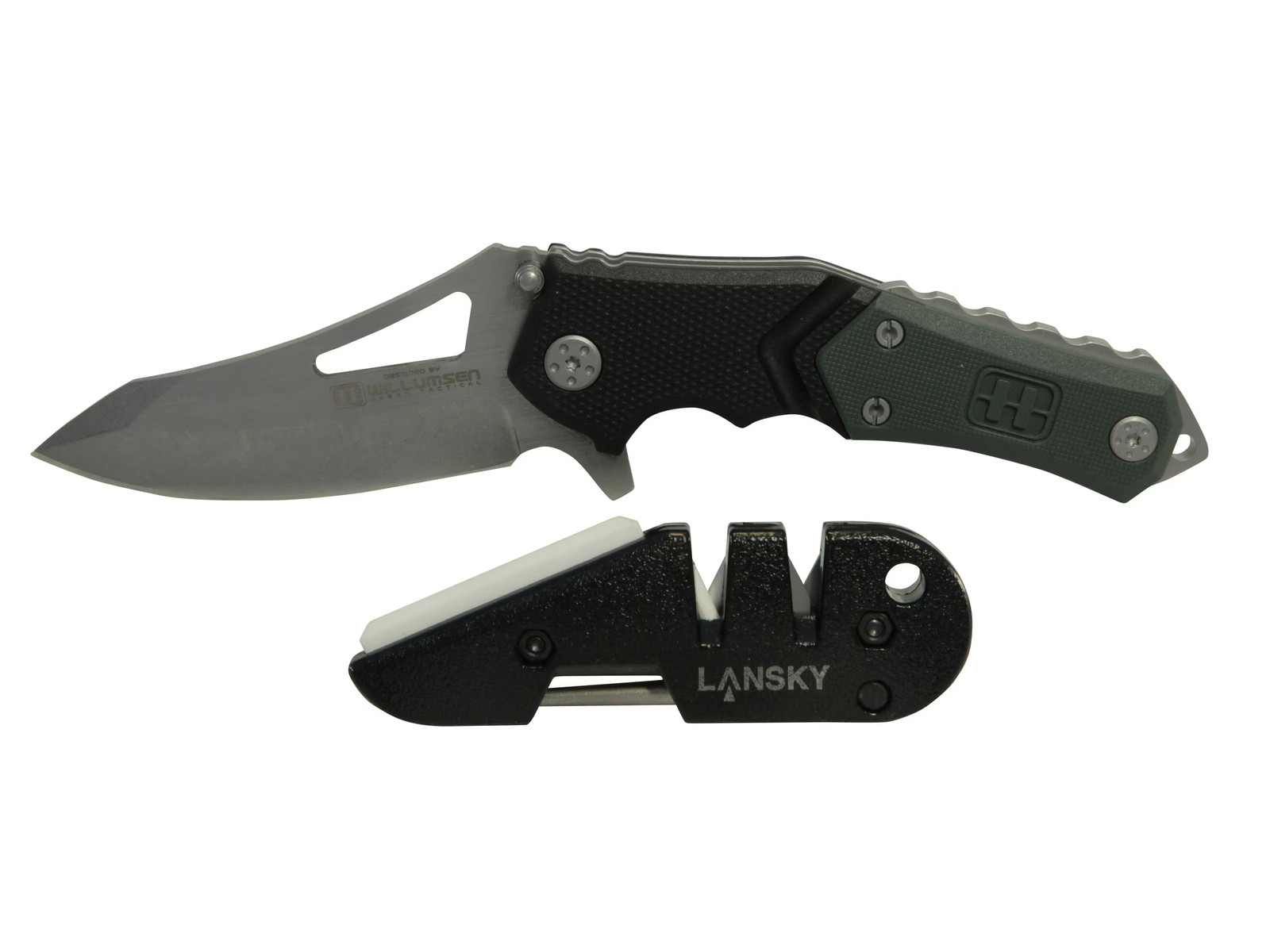 Lansky Responder Folding Knife Combo 3.5″ Drop Point 440C Stainless Steel Blade