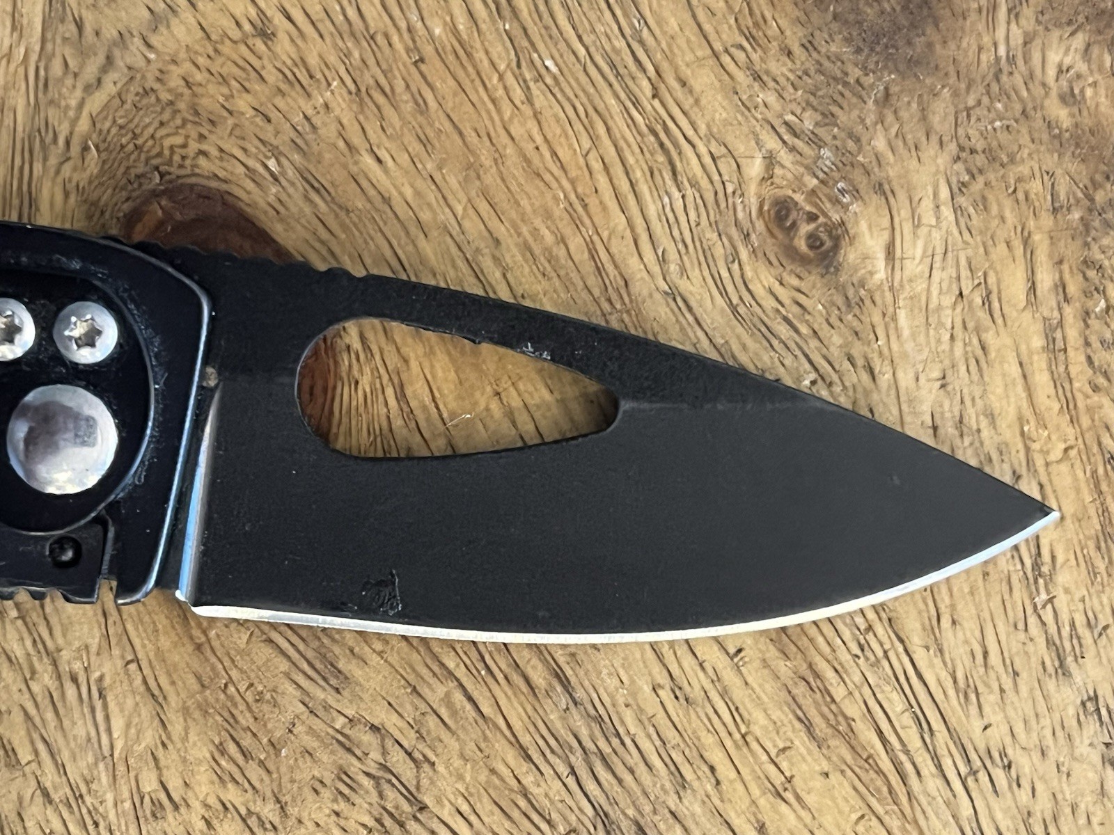 Snap-On BLACK Pocket Knife SUPER NICE!! TSA Confiscated ~TASKCo