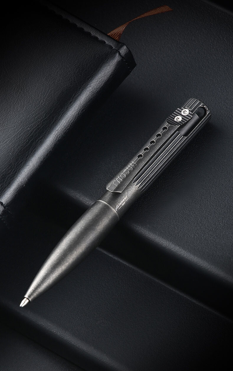 Titan Alloy TC4 Ballpoint Pen Survival Tactical Pen EDC Outdoor Packet Tool