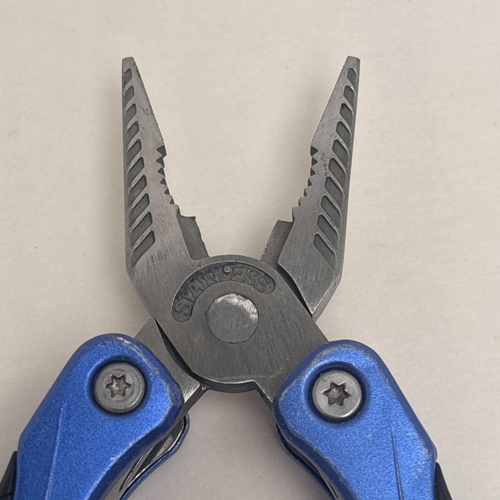 PT Multitool Pliers Spring-Loaded Pocket- Sized Blue Camp Hunt Fish Survival