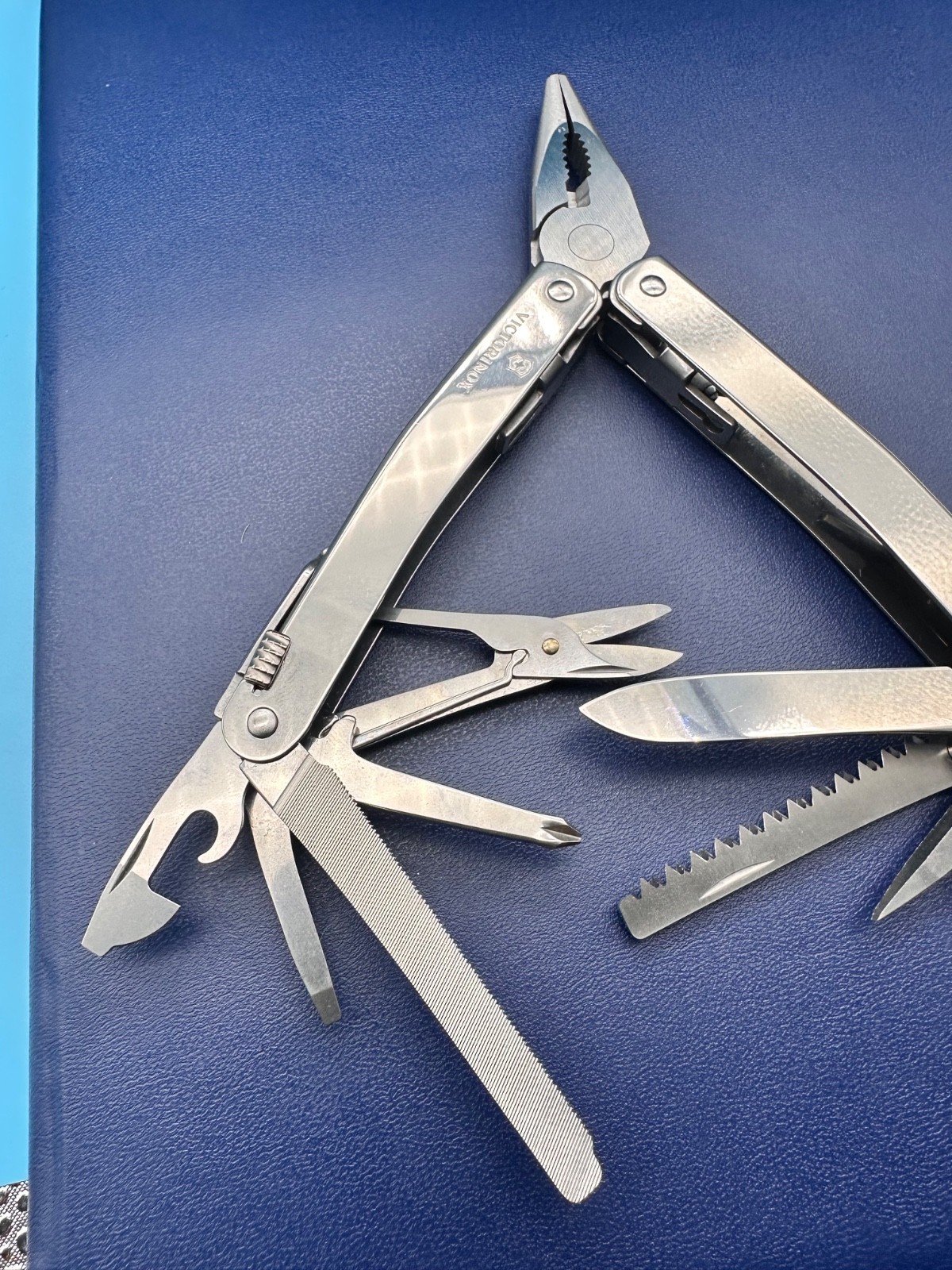 Victorinox Swiss Tool Spirit MX Multitool , Leder Etui , vintage