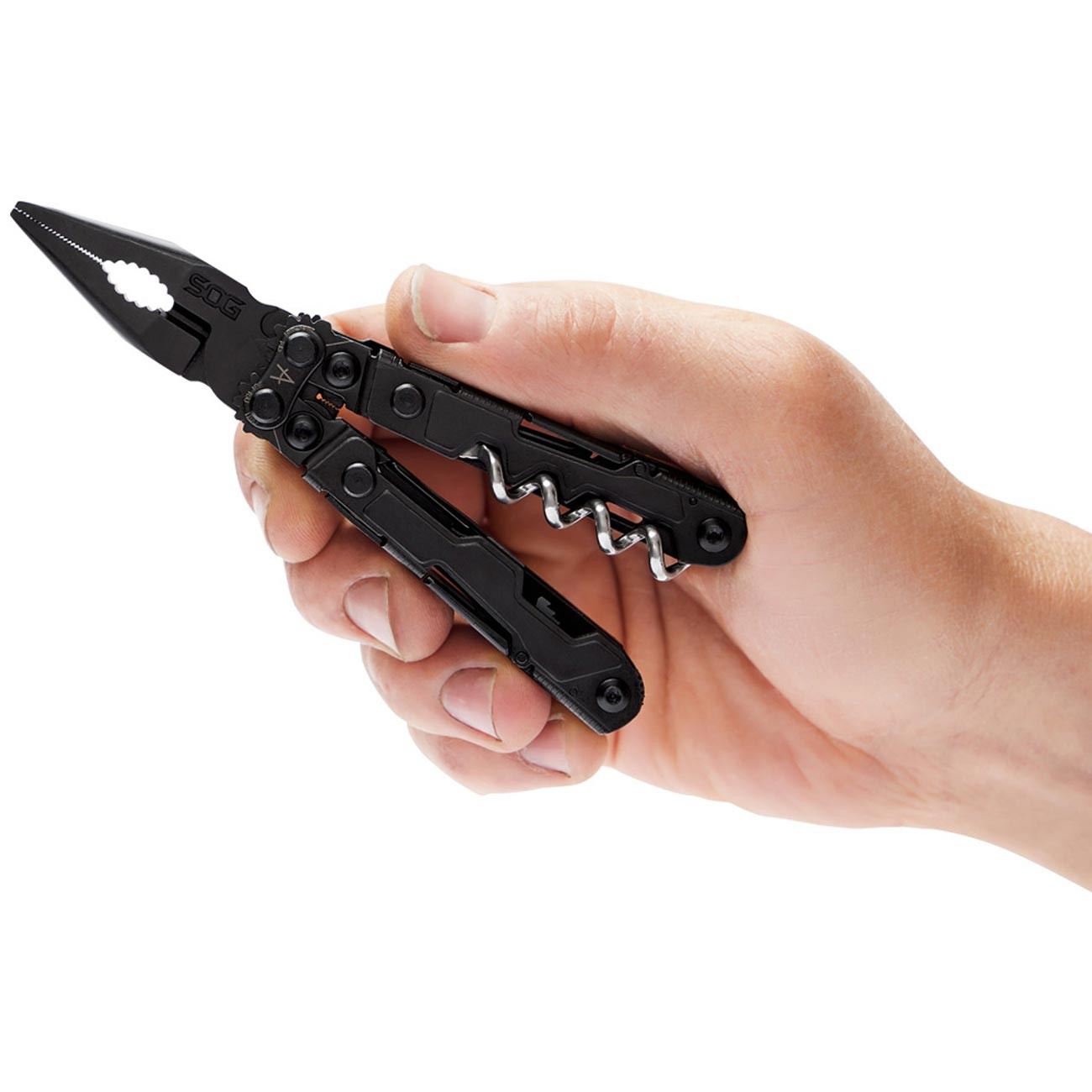 SOG PowerLitre PL1002-CP 17-In-1 Stainless Steel Multi-Tool Black