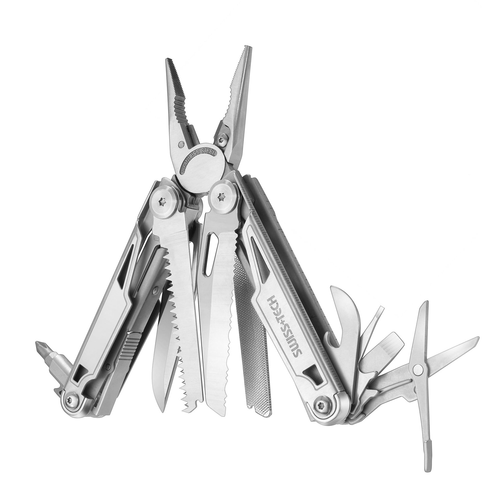 Multi-Function Pliers 16in1, Mulitool Folding Multifunctional Pliers, Stainless Steel…