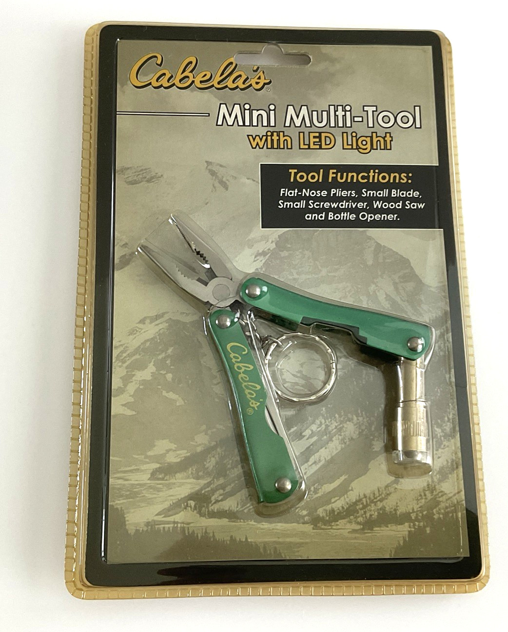 NIP Cabela’s Mini Multi-Tool LED Light & Case