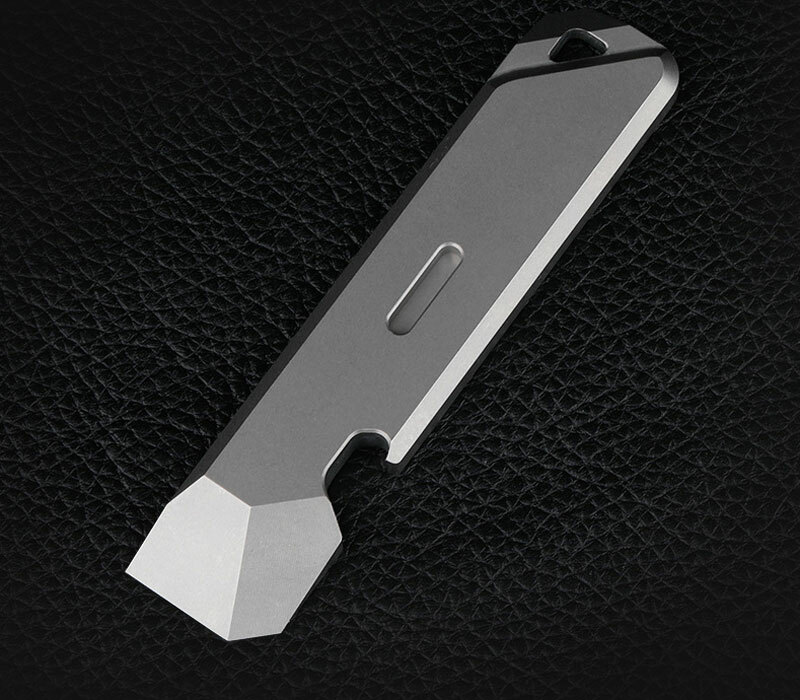 Mini TC4 Keychain Pry Bar Crowbar Bottle Opener Outdoor Multi EDC Tools