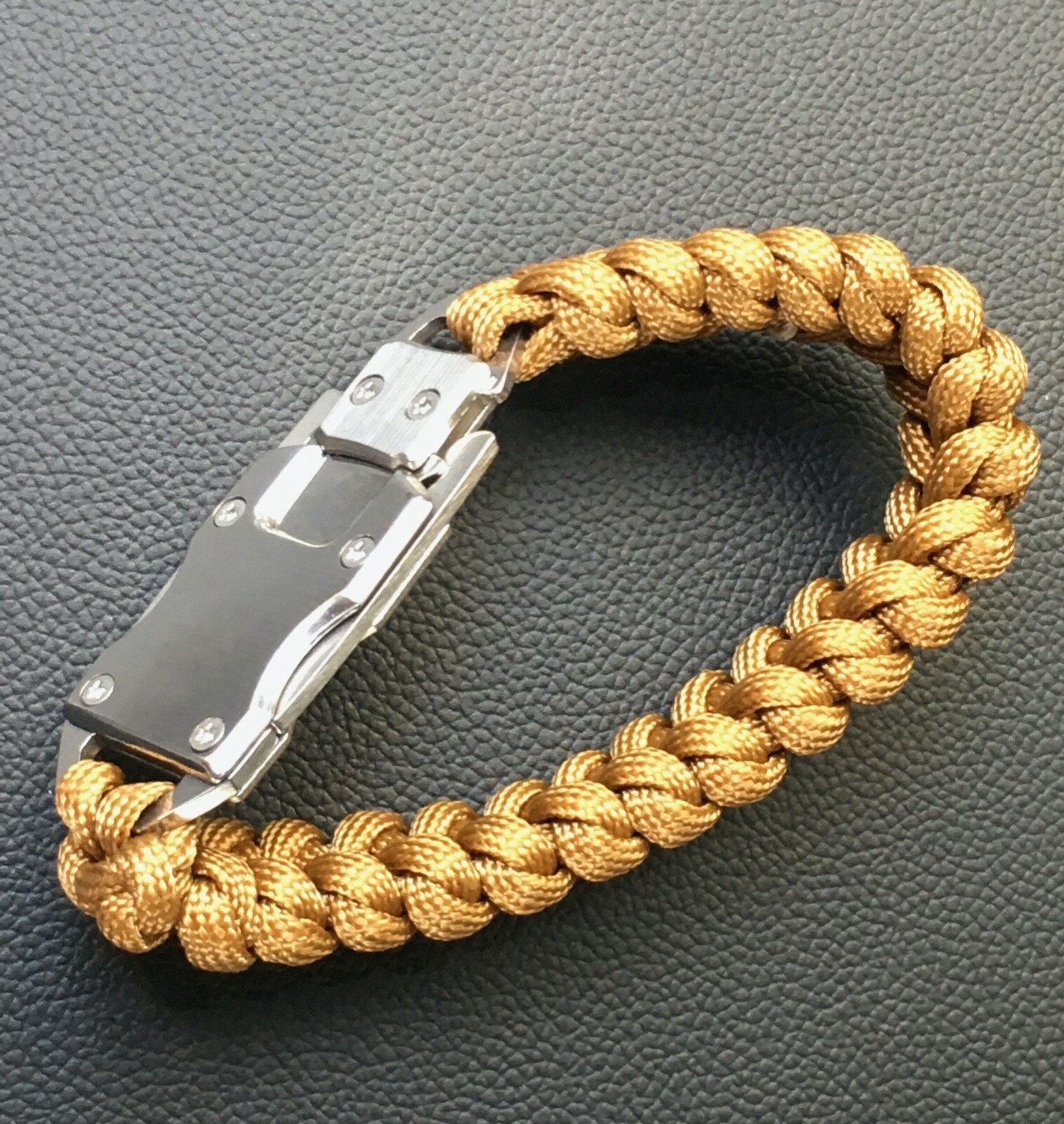 Paracord Emergency Tactical EDC Survival Knife Bracelet, Copper, BR1 New