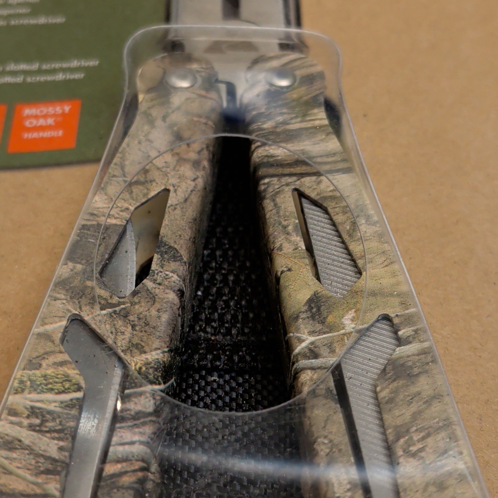 Ozark Trail 12-in-1 Multi-Tool Straight Edge 2.5in Blade Camo w/ Sheath
