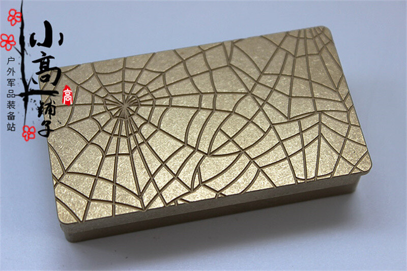 EDC Brass/Titanium Alloy Storage Box Portable Medicine Box Outdoor Sealed Box
