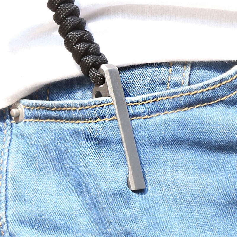 EDC Titanium Alloy Pocket Outdoor Multi Tools Pry Bar Crowbar Opener Cutter Tool