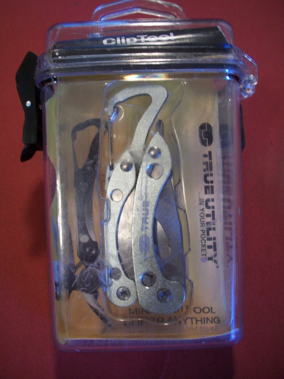 Clip Mini Tool #TU192 w/ Knife, Pliers, File, Bottle Opener & Screwdrivers , NIB