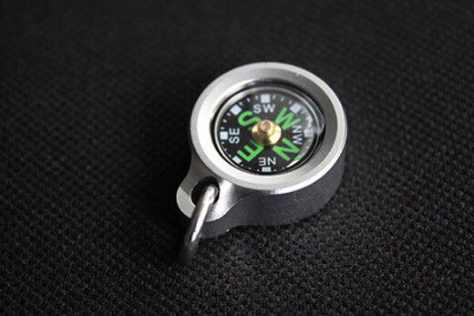 EDC 1 PC Mini Aluminum Alloy Polycarbonate Compass Camping Compass Pendant
