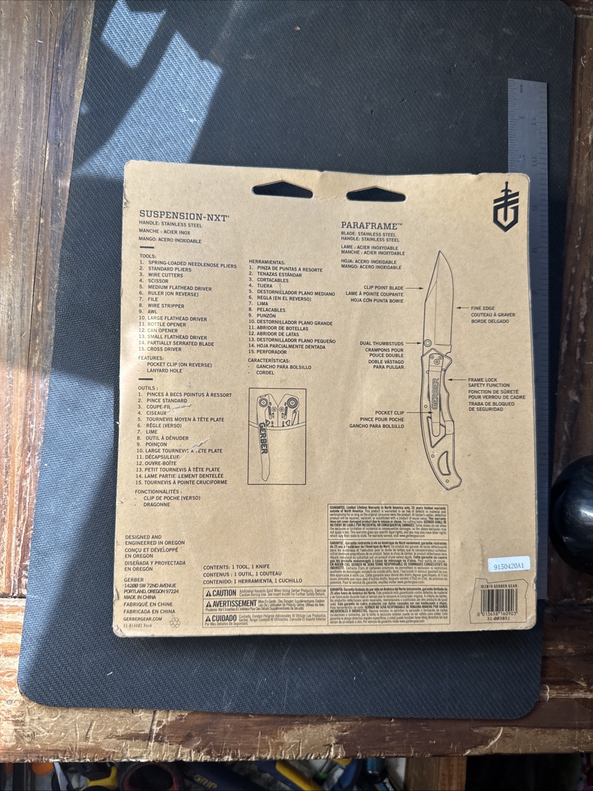 Gerber Suspension-NXT Multi-Tool & Gerber Paraframe Clip Folding Knife