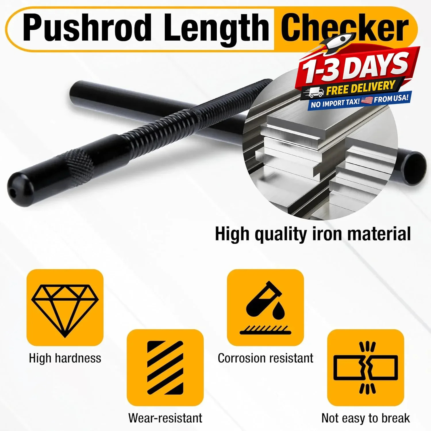 Pushrod Length Checker, Checking Push Rod Tool, Adjustable Pushrods from.