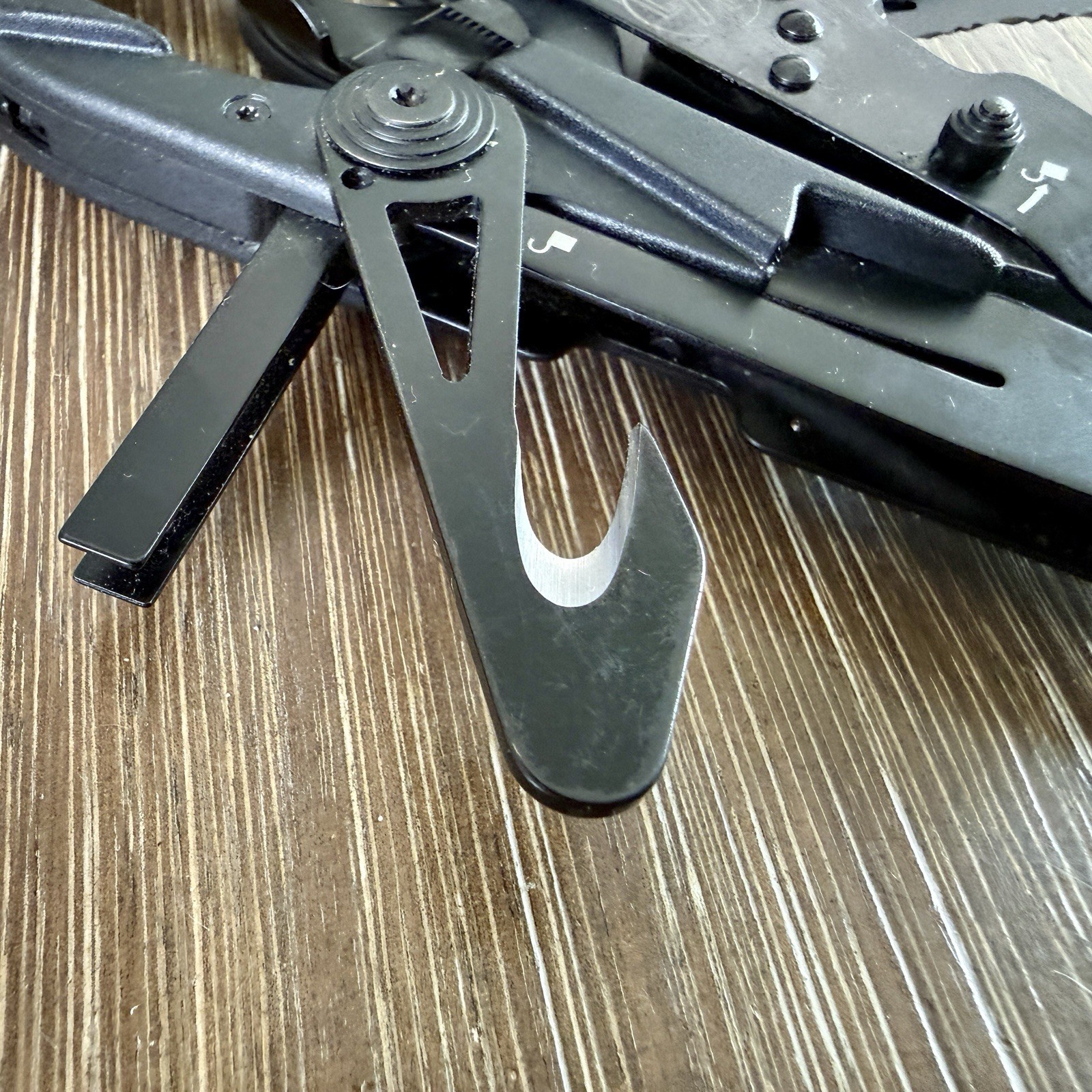 SOG ParaShears tactical emergency shears with a black oxide finish.