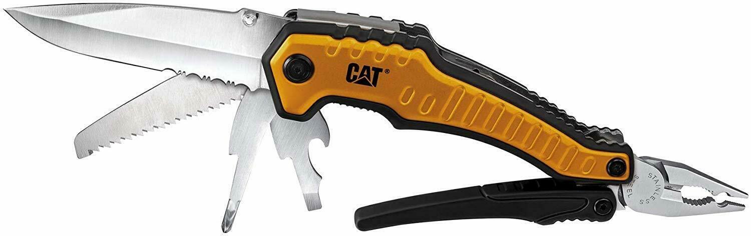 CAT, 2 Pc Multi-Tool Utility + Multi-Tool LED Keychain Set