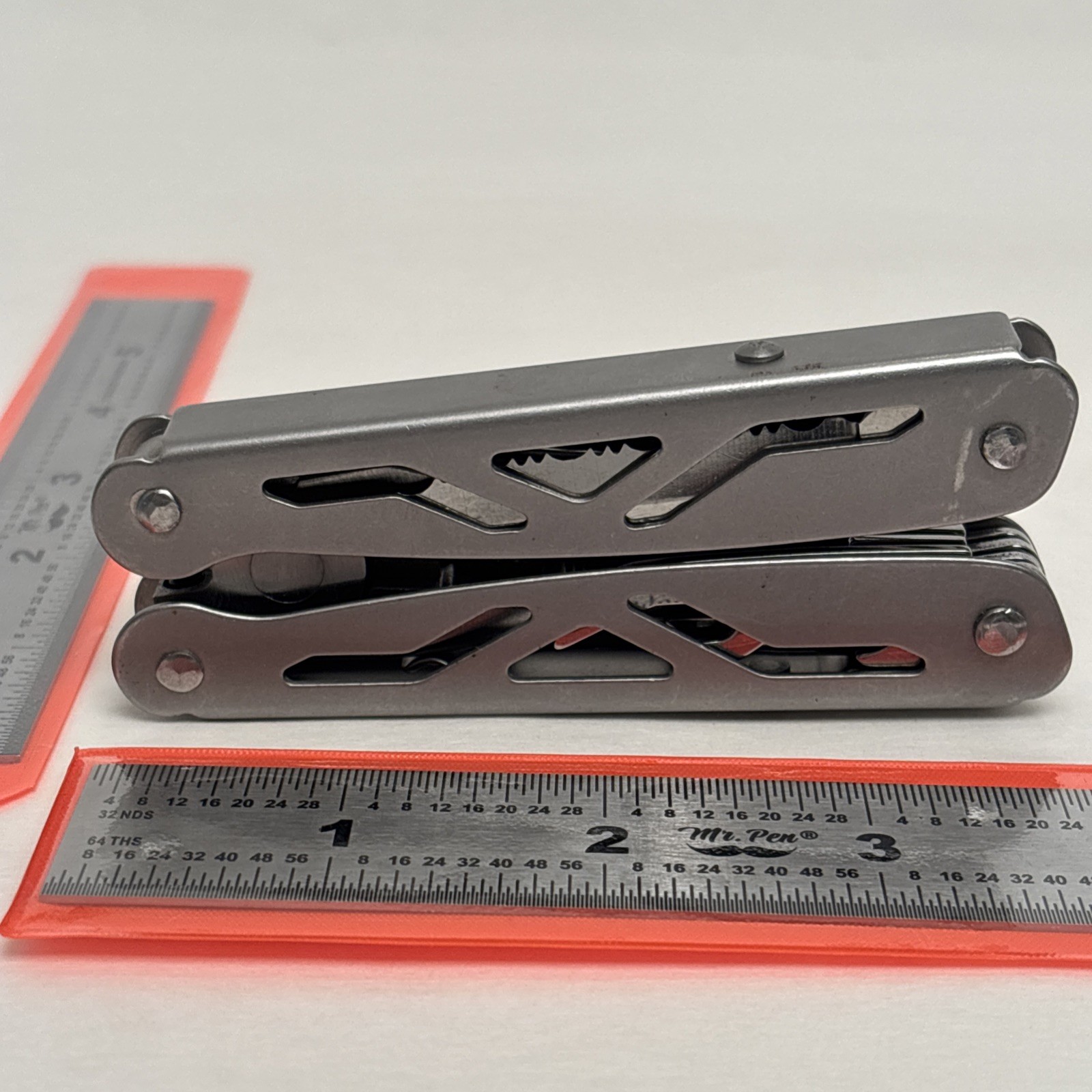 Ozark Trail 12-in-1 Multi Tool Folding Pliers with Sheath Silver Survival Camp