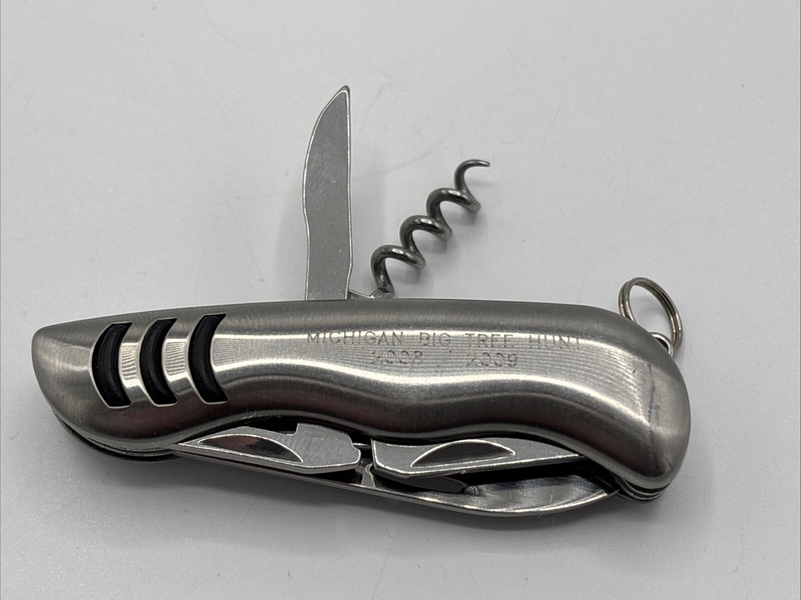 5 In 1 Multi Function Tool Knife Commemorative Michigan Big Tree Hunt 08/09 3”