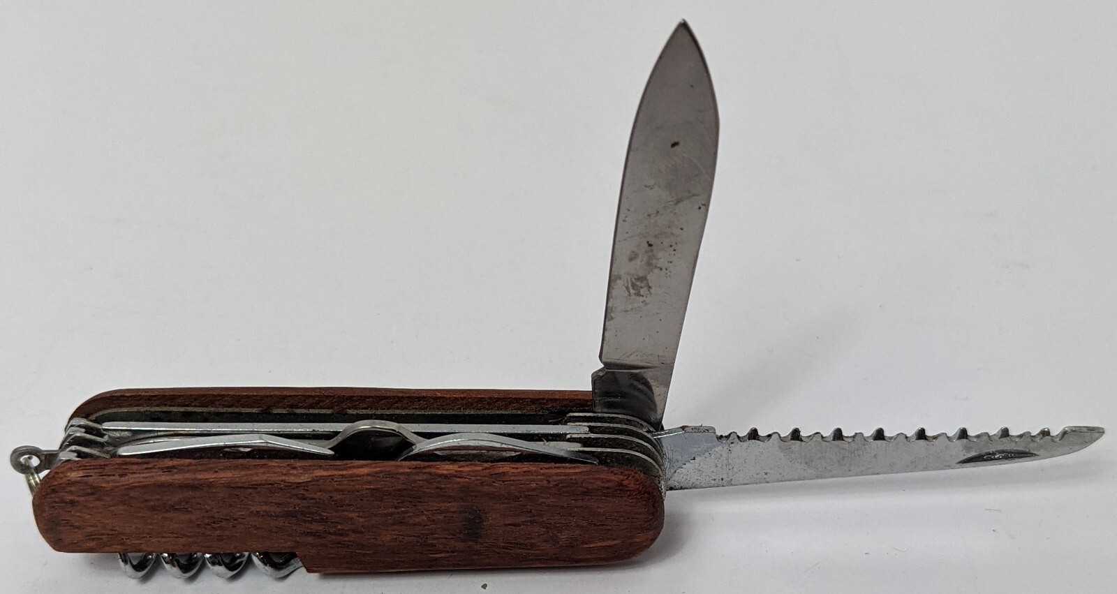 Wood Handle Stainless Steel Multi Purpose Tool – 11 Tools